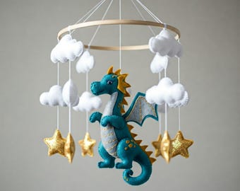 Magical Dragon Mobile - Baby Mobile with cute dragon