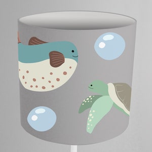 Lampshade retro graphic pattern design lamp nursery lamp colorful