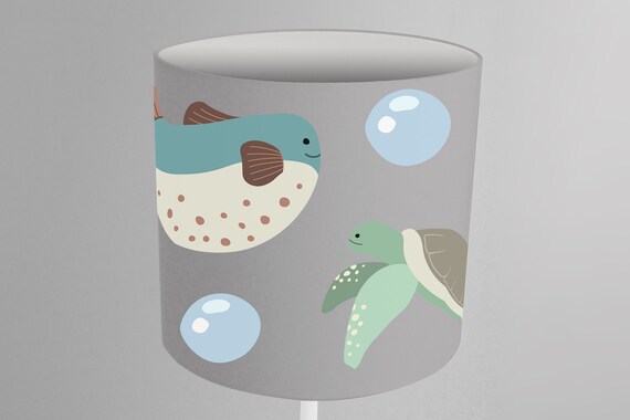 Lampshade retro graphic pattern design lamp nursery lamp colorful