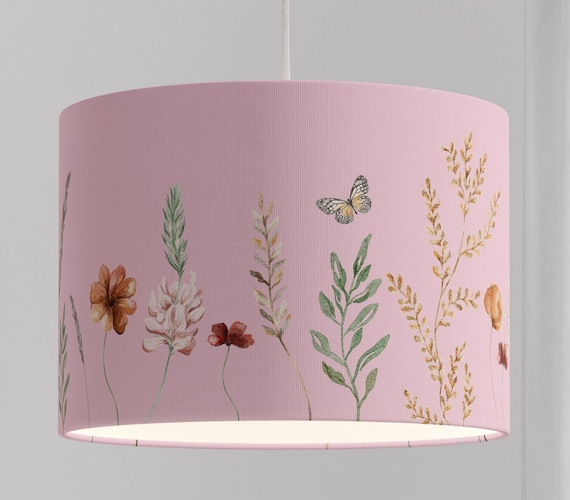 Lampenschirm schwarz weiß modern skandinavisch Blumen modern skandinavisch