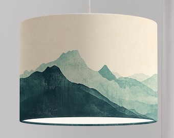 Lampshade for children whale fish sea turtle nursery mint