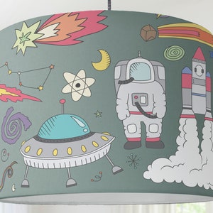 Lampshade Nursery Space Rocket Space Astronaut