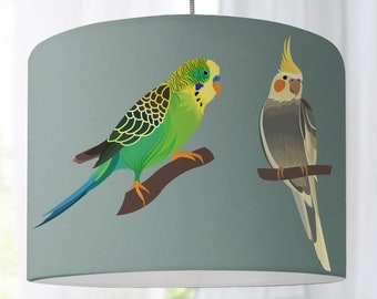 Lampshade bird lamp birdcage