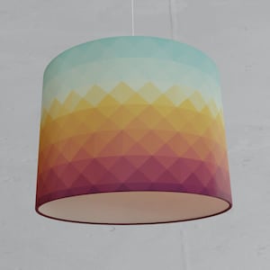 Design lamp Design Lampshade Ceiling lamp Graphic pattern Triangles Triangle pattern Lampshade Nursery