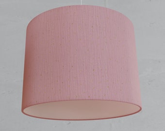 Lampshade for girls pink confetti gold muslin modern minimalist Scandinavian