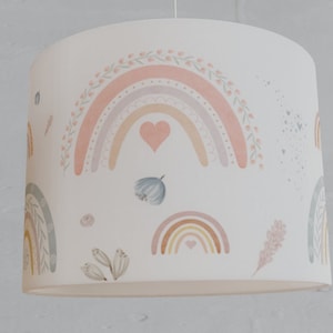 Lampe enfant abat-jour arc-en-ciel fille bohème motif scandinave moderne minimaliste image 3
