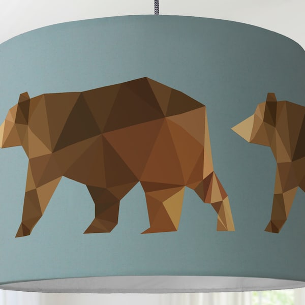 Lampshade Bear mintceiling lamp