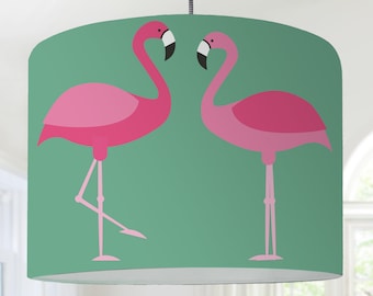 Lampe pour enfants Flamants roses Oiseaux Abat-jour Chambre d’enfant