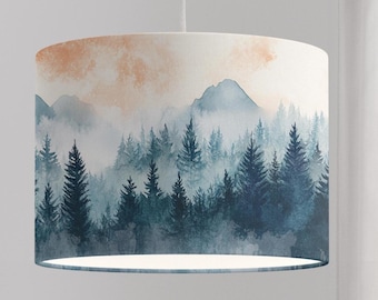 Lampshade for children whale fish sea turtle nursery mint