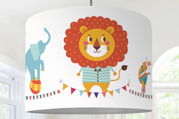 Lampshade ZIRKUS children's room white