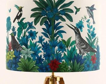 Handmade lampshade “Under the Sea” – Maritime design with turtle & corals