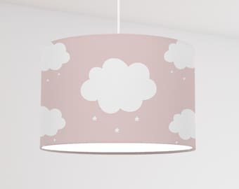 girls room lampshade cloud bright modern scandinavian pattern modern minimalist