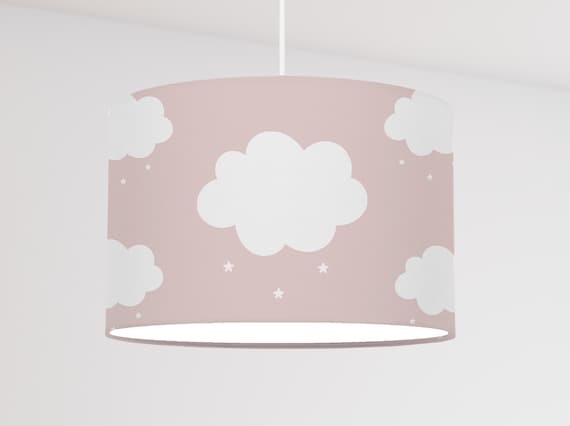 girls room lampshade cloud bright modern scandinavian pattern modern minimalist