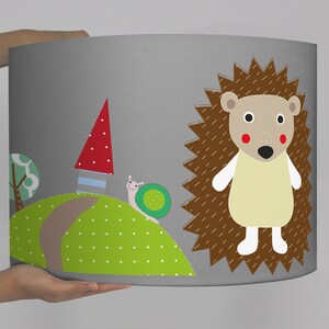 Children's lamp Lamp Children's room Lampshade grey image 3