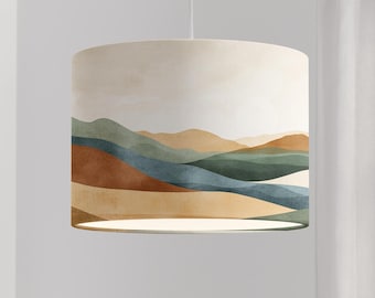 Lampshade for children whale fish sea turtle nursery mint