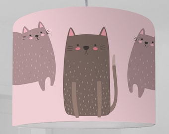 Lampshade Kids lamp Cats Nursery Living room