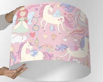 Children's lampshade girl's lamp unicorn gift child gift housewarming gift
