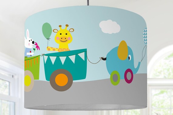 Lampenschirm Kinderzimmerlampe Tiere Zoo Safari Etsy