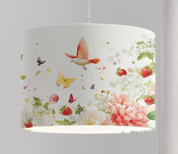 Lampshade for children whale fish sea turtle nursery mint