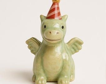 Candle holder dragon birthday, hand-painted figure, birthday decoration children, gift idea, party decoration, dragon figure handmade, unique