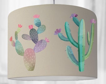 Ceiling lamp living room lamp cacti flowers beige