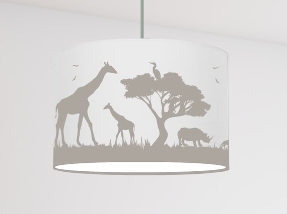 Hanging lamp children lampshade whale sea fish white nursery