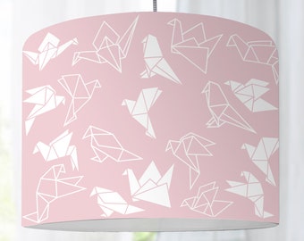 Children's lamp Origami pink