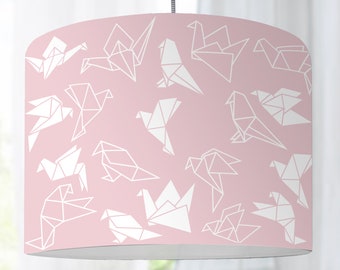 Lampe enfant origami rose