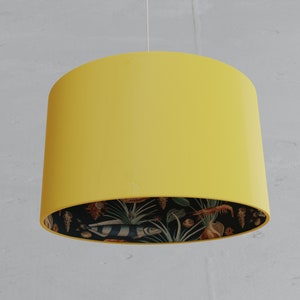 Lampshade sea fish yellow vintage
