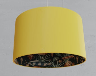 Lampshade sea fish yellow vintage