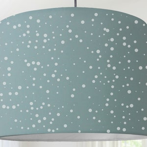 Children's room lampshade mint dots