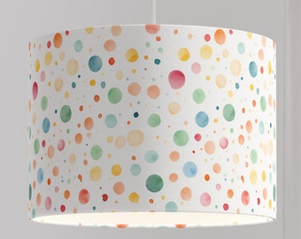 Lamp dots polka watercolor confetti children's room Scandinavian colorful organic all colors possible
