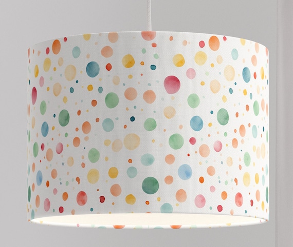 Lamp dots polka watercolor confetti children's room Scandinavian colorful organic all colors possible