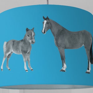 Children&#39;s lamp Girls lamp Lampshade HORSES