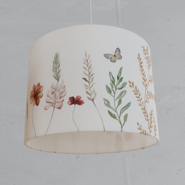 Abat-jour fleurs florales lampe de plafond rural moderne