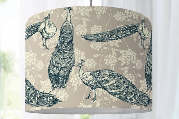 Lamp shade peacock peacock lamp floral pattern noble beige bedroom lamp dining lamp