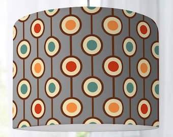 Lampshade Graphic Pattern Bedroom Living Room Nursery  Floor Lamp Retro Pattern Hippie 70s Colorful