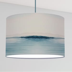 Lampshade for children whale fish sea turtle nursery mint