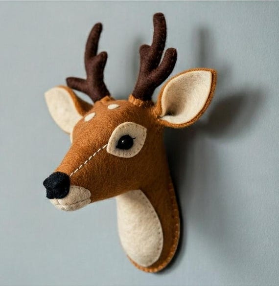 Sculpture art raw from felt - Handmade & Unique