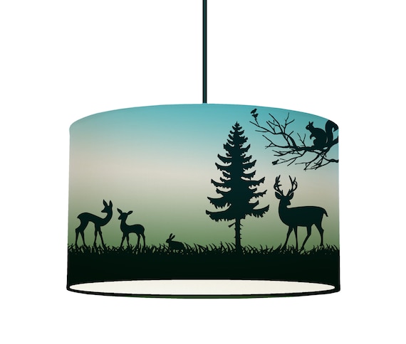 Hanging lamp children lampshade whale sea fish white nursery
