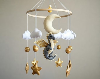 Magical Dragon Mobile - Baby Mobile with cute dragon