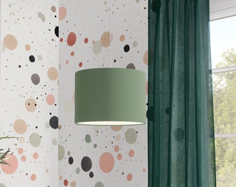 Lamp organic cotton lampshade mint
