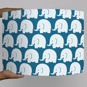 Lampshade elephant elephant jungle zoo circus circus lamp blue children's lamp nursery image 3