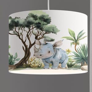 Lampshade Nursery Lamp Animals Forest Forest Animals Squirrel Snail Tree Baby Babylampe Toddler gray