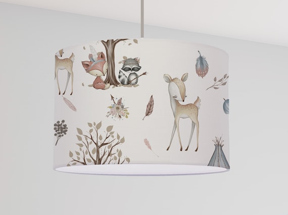 Hanging lamp children lampshade whale sea fish white nursery