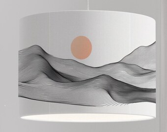 Lampshade for children whale fish sea turtle nursery mint