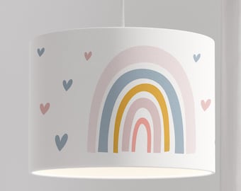 children's lamp lampshade rainbow girl boho Scandinavian pattern modern minimalist