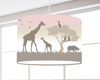 Hanging lamp children lampshade whale sea fish white nursery
