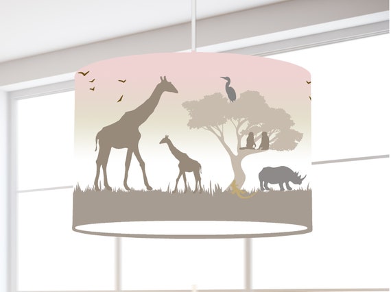 Hanging lamp children lampshade whale sea fish white nursery