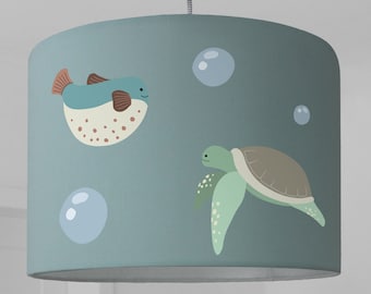 Lampshade child lamp fish turtle sea